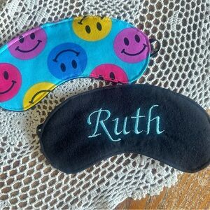 Colorful Smiley and Personalized Sleep Masks